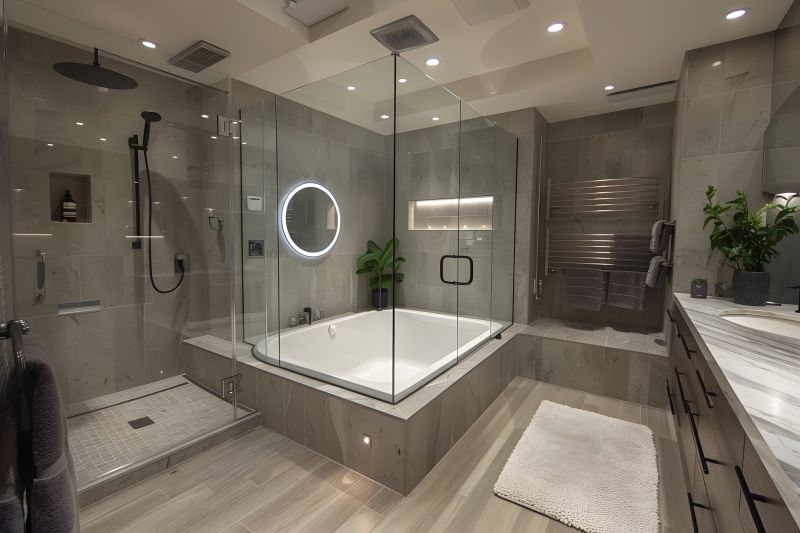 Luxury Bathroom with Spa Tub
